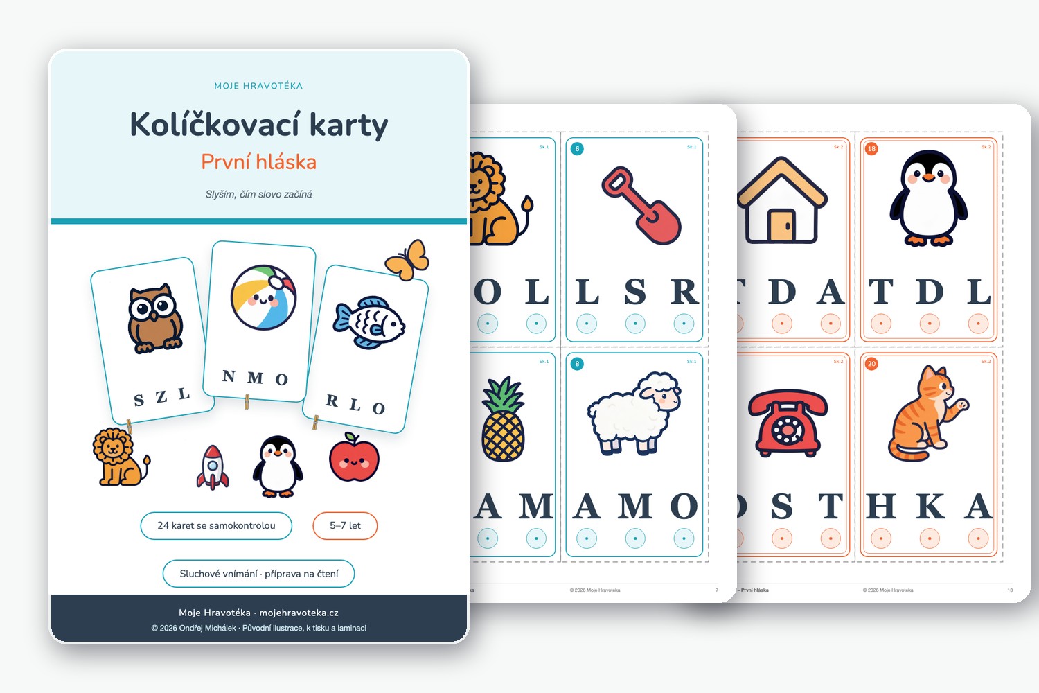 Kolíčkovací karty – První hláska