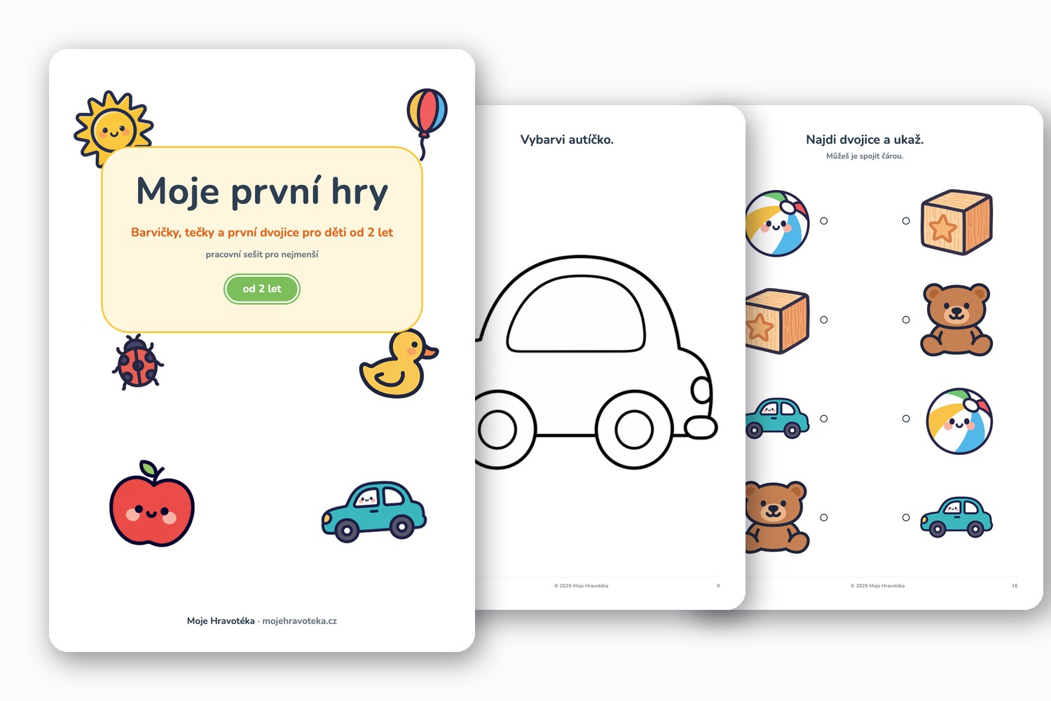 Moje první hry – pracovní sešit pro nejmenší